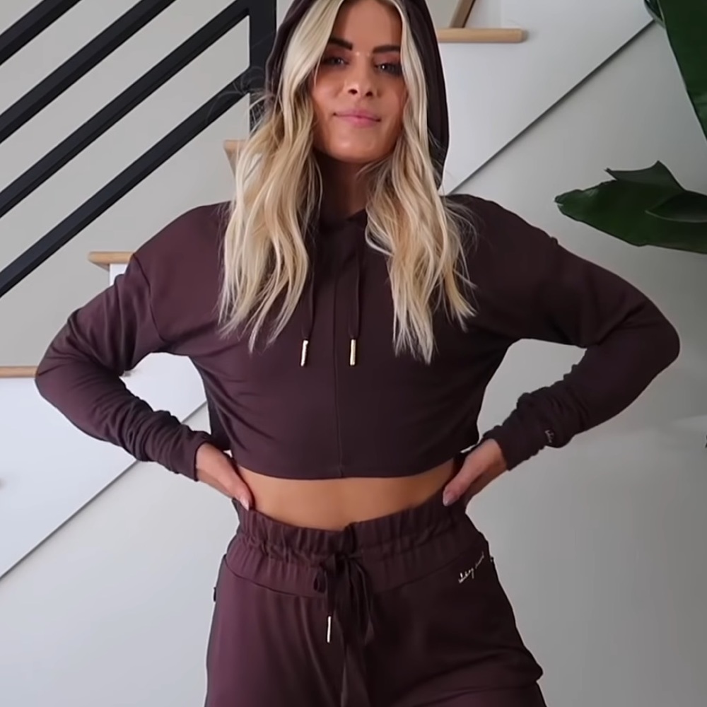 S/O Gymshark Whitney Recovery Hoodie V2 in Cherry Chocolate Size Small